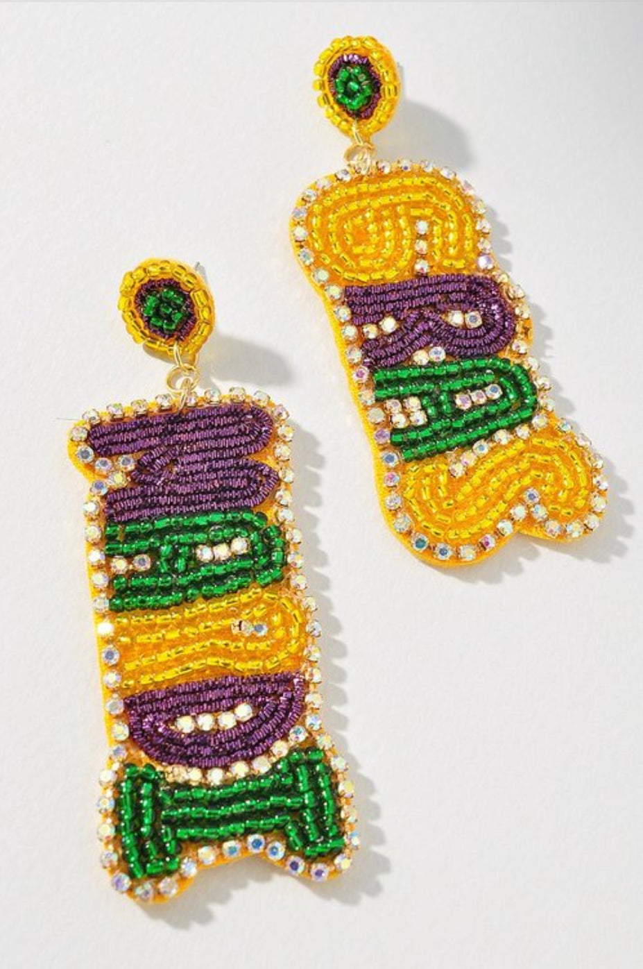 Mardi Gras Earrings