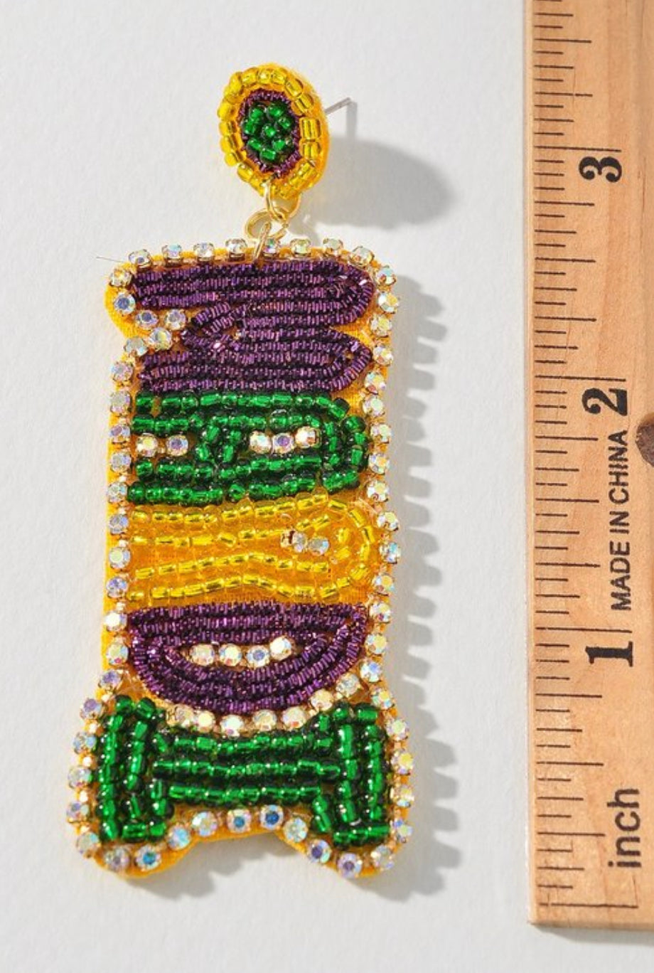 Mardi Gras Earrings