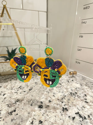 Mardi Gras Jester Earrings